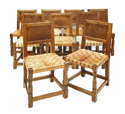 Robert 'Mouseman' Thompson oak chairs