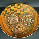 Poole Pottery sunbursts and sunspots charger